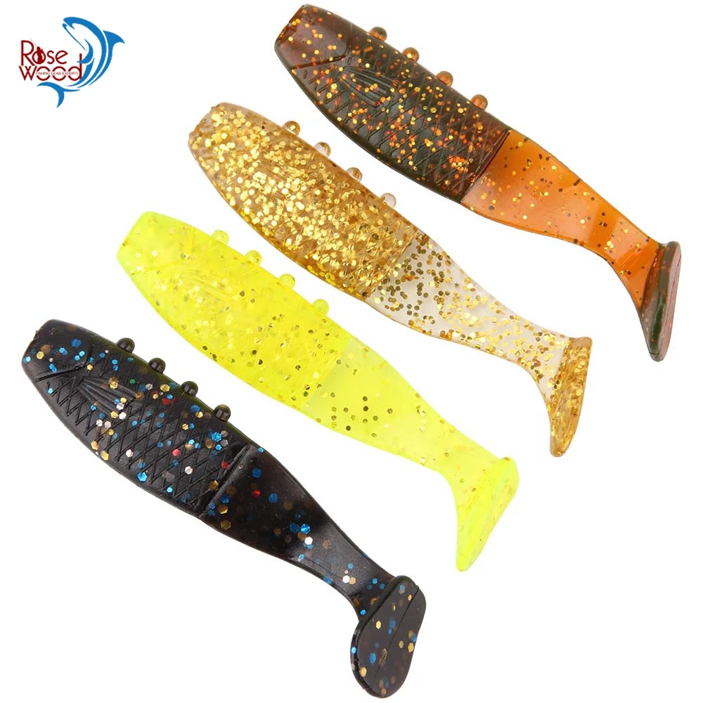 

RoseWood 5cm 2.1g Softbait 4 Colors Soft Plastic Swimbait Fishing Lure Bass Assassin Freshwater Sea Mini Shad-10 Per Bag
