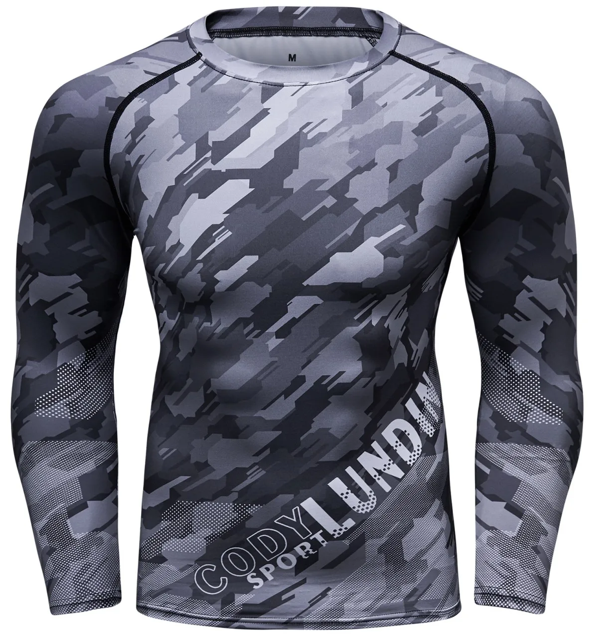 Mens Dri-fit Short Sleeve Camo Compression Workouts Shirts Red