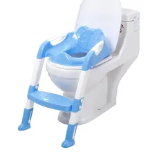 Складной Детский горшок тренировочный стул с регулируемая лестница Детский горшок детское сиденье для унитаза детский Туалет Обучение Складное Сиденье