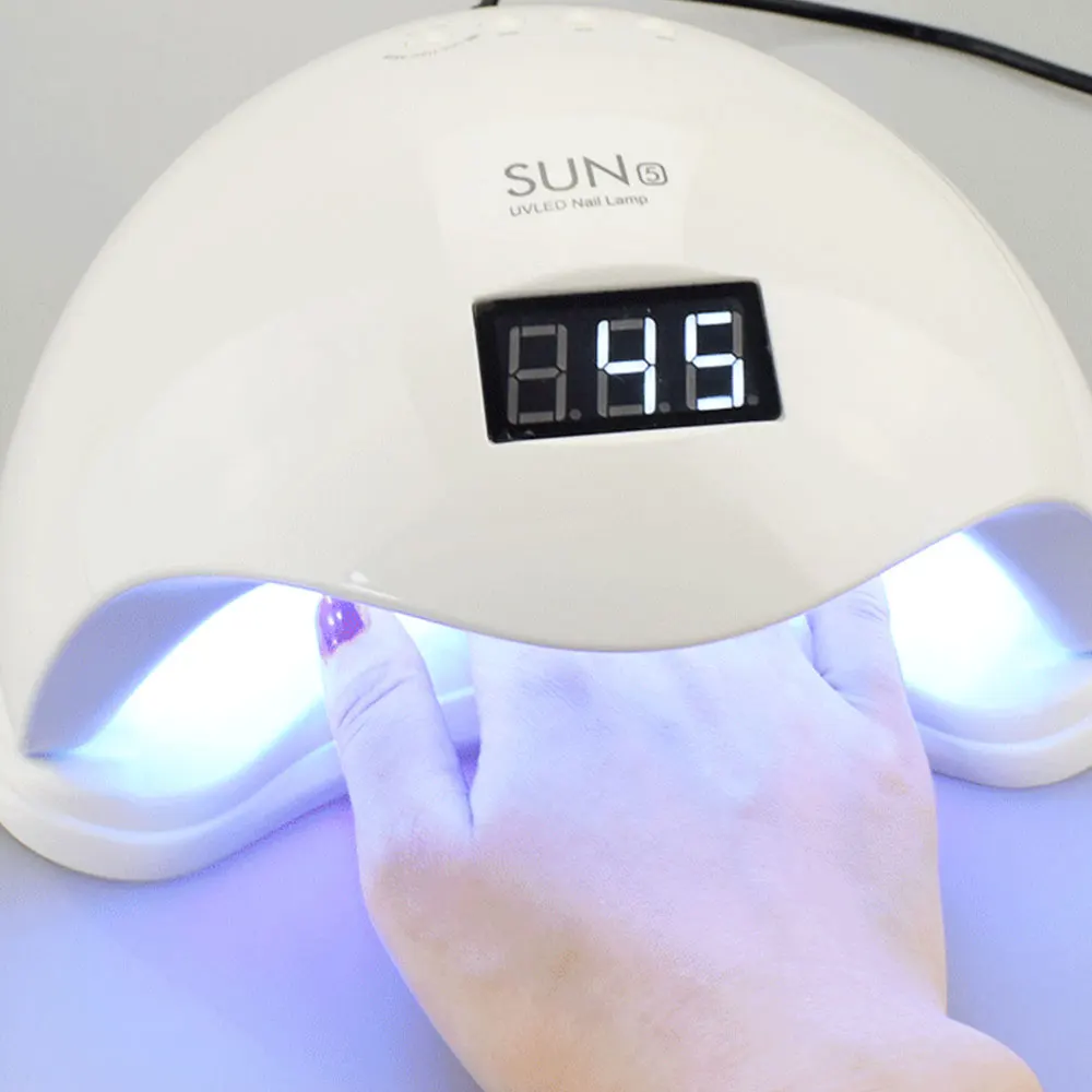 

Nail Dryer Polish Machine 48W Professional UV LED Nail Light for Gel Polishing Curing Light Bottom LCD Monitor Manicure Tool