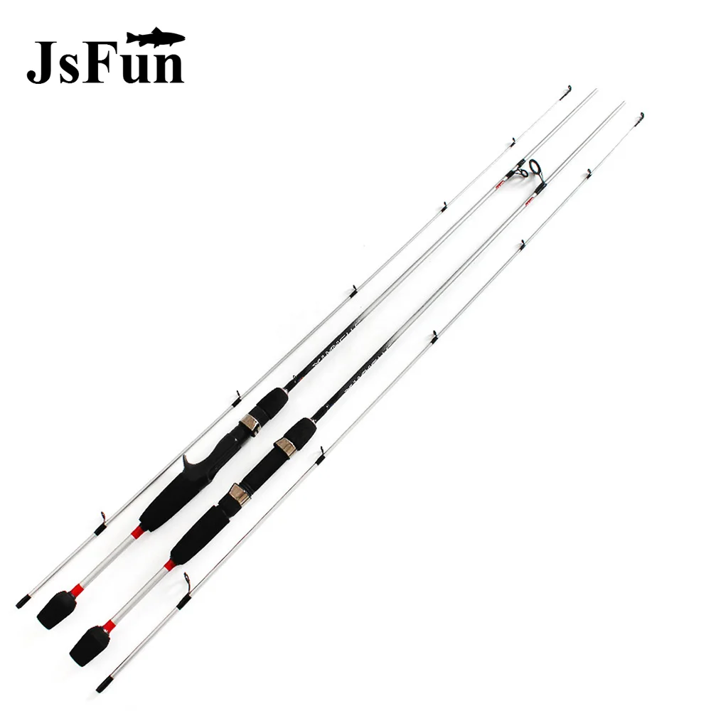 2 Tips Carbon UL Power Bass Lure Rods Spinning Fishing Rod 1/64 1/8oz