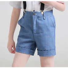 Летние розовые/синие/белые/черные повседневные однотонные полосатые штаны в клетку для маленьких мальчиков, деловой Блейзер, футболки/блейзеры