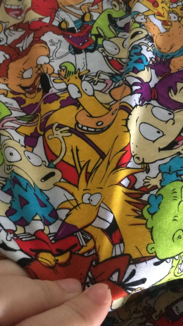 

Cotton lovely Rugrats in white DIY Children Clothing knitting cotton fabric width 160cm