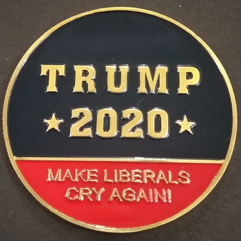 

2020 America 45th President Donald Trump Coin Art Great US Collectable Coin Novelty Token With Plastic Case Included