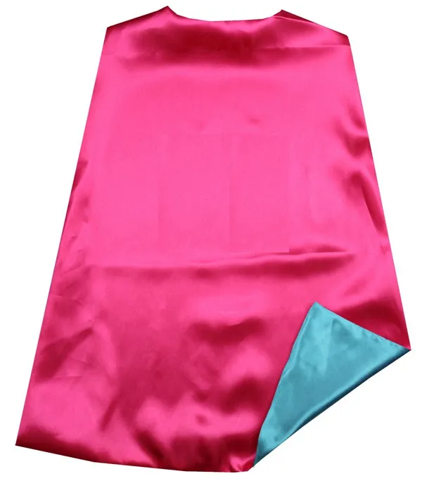 plain Solid Two Colored Satin Superhero Cape child cape, party favor, satin capes, boys girls satin capes, cheap party favor pretty woman costume Cosplay Costumes