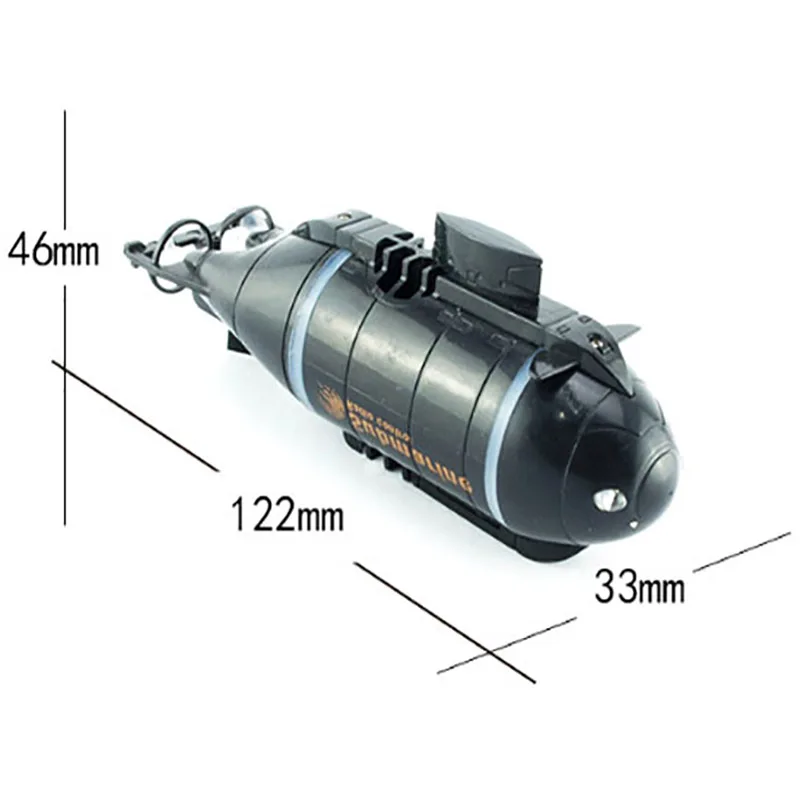 Мини беспроводной пульт дистанционного управления подводной лодки Дайвинг плавающей 40 МГц удаленного радио Управление лодки модель игрушка рыба Торпедо детские игрушки воды