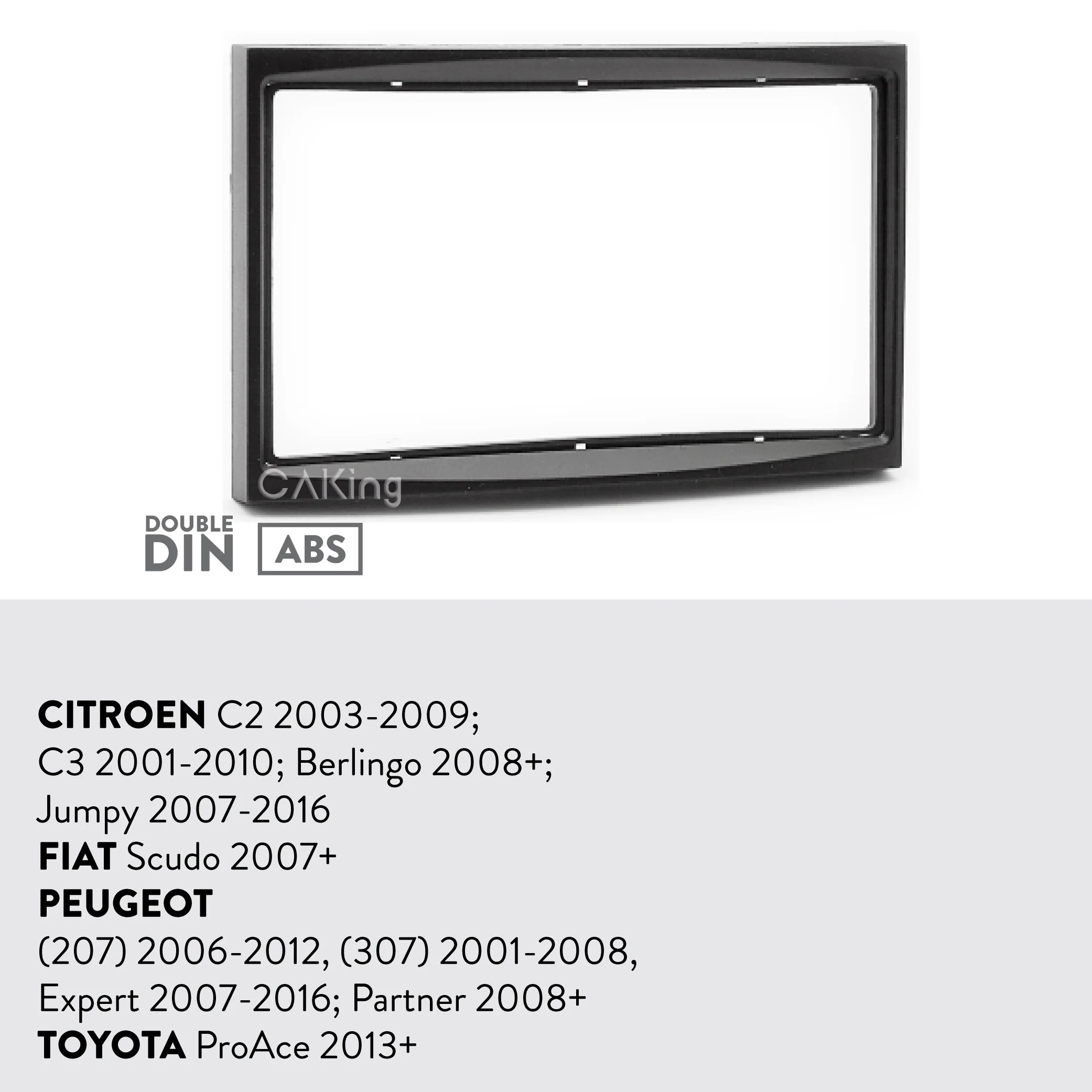 Автомобильная панель радиосвязи для CITROEN C2 2003-2009; C3 2001-2010; Berlingo 2008+; Jumpy 2007- Dash Kit Plate Adapter Console