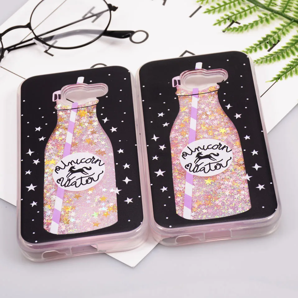 Reaoom for Samsung Galaxy A5 2017 Case Glitter Dynamic Liquid Colorful Star Quicksand Bottle Unicorn Cover for Galaxy A5 2017    (9)