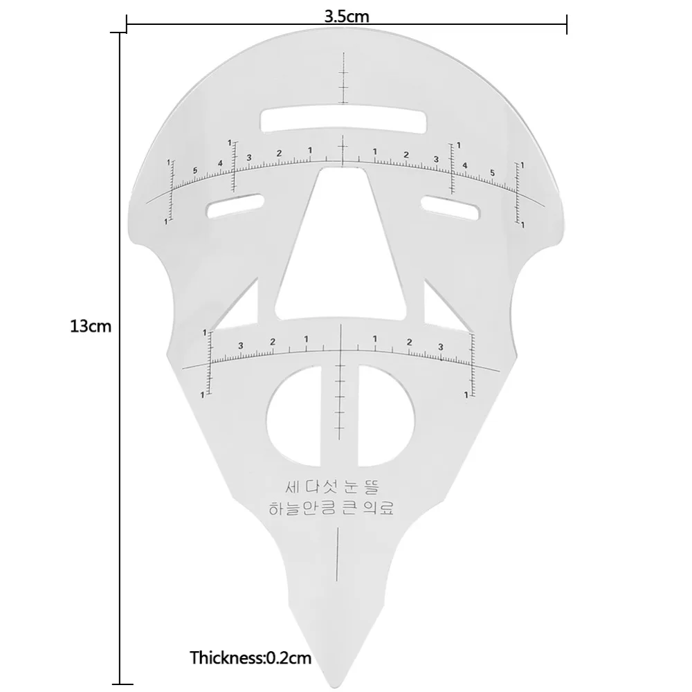 3D лицо бровь линейка практика маска полуперманентный трафарет для татуажа инструмент для начинающих татуировки бровей губ Макияж шаблон