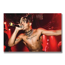 Xxxtentacion хип-хоп рэпер Шелковый плакат музыка звезда стены искусства огромный принт 12x18 20x30 дюймов украшения фотографии украшения спальни 001