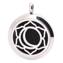 10pcs Moon Aromatherapy Essential Oil Surgical Stainless Steel Pendant Necklace Perfume Diffuser Locket with Felt Pdas