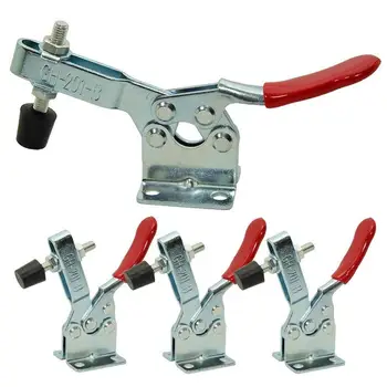 

1/4Pcs GH-201B Vertical Fixture Horizontal Clamp Fast Locking Lever Fastener Hand Tool Quick Clip