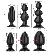 6 Sizes Smooth Soft Huge Anal Plug Anal Beads Butt Plug Dildo Anal Dilatador Adult Sex Toys for Men Prostate Massage Women Gay