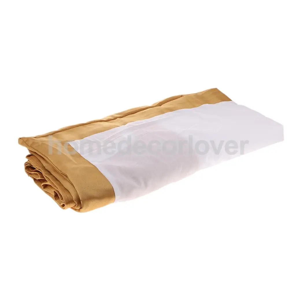 Luxury Plain Dyed Poly Polyester Platform Base Valance Sheet Bed Skirt Apron (Full, Queen, King Size Choice)