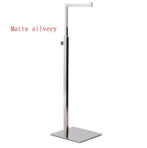 Silvery 5 шт. Сумка Вешалка Подставка 7-shape Регулируемая из нержавеющей стали сумка-мешок Дисплей Стенд женская сумка кошелек вешалка держатель для витрины - Цвет: Silvery