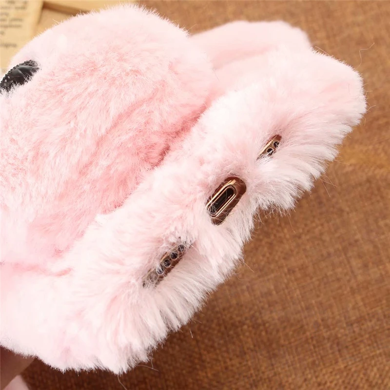 Fluffy Rabbit Fur case for iphone x (17)