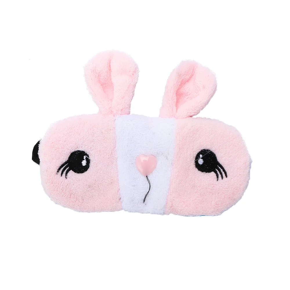 

1Pcs Cute Rabbit Shape Ice Bag Eyeshade Plush Shading Portable Relaxing Deep Sleeping Eye Mask Protection Mask Blindfold