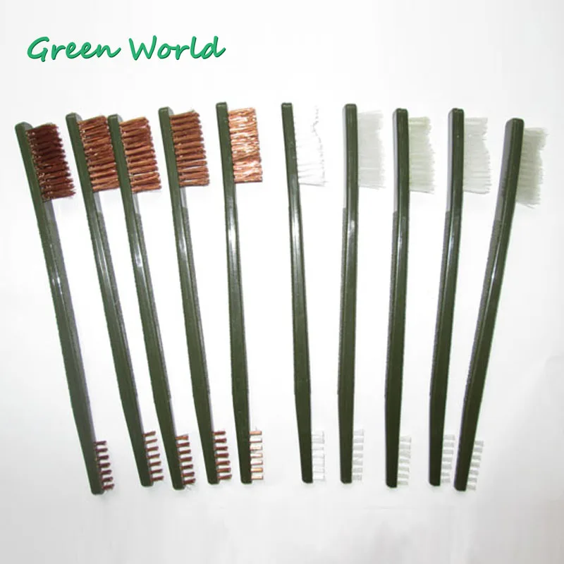 Green World 10pcs/lot Double ended Utility Breech Gun Brush,Gun