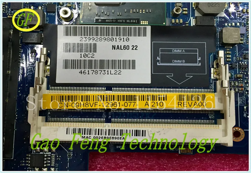 Материнская плата для ноутбука 09H8VF 9H8VF CN-09H8VF для DELL E4310 материнская плата с I5-520M Процессор бортовой LA-5691P DDR3 Протестировано