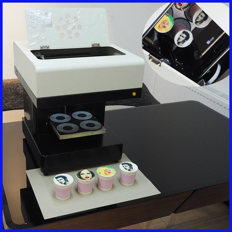 US $1.150.00 600600dpi 4 Cup coffee printer selfie coffee printer maker machine