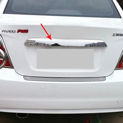 Отделка багажника автомобиля ABS стикер автомобильные аксессуары для Chevrolet Sonic Aveo 2 sedan поколения 2011-настоящее время