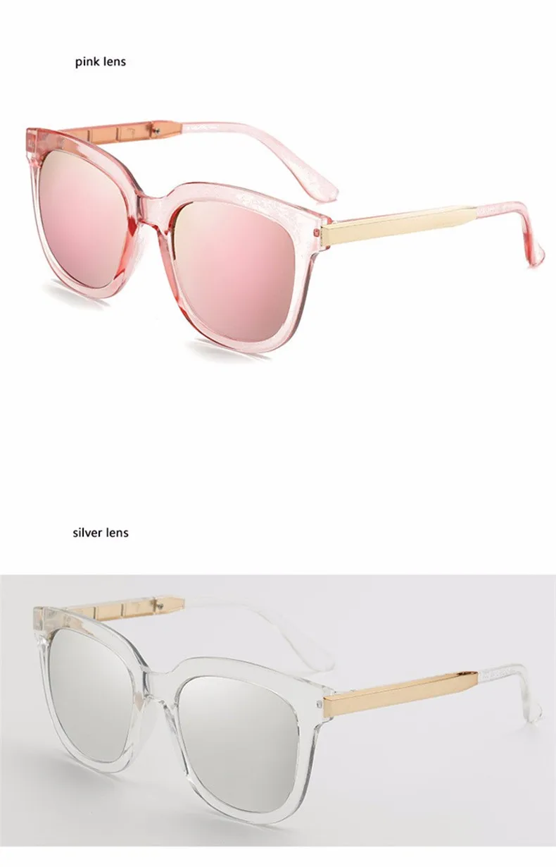 High Quality Couple Square Sunglasses Women Brand Designer Vintage Retro sun glasses for women Men Sunglass Mirror Lunette Femme (15)