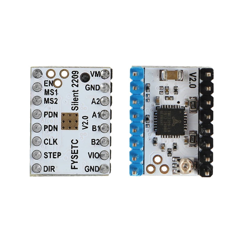 2/5 шт Ультра SilentTMC2209 v2.0 шаговый двигатель драйверы 256 микрошагов 2.8A пик TMC2208 для СКР V1.3 32bit доска 3d принтер Запчасти