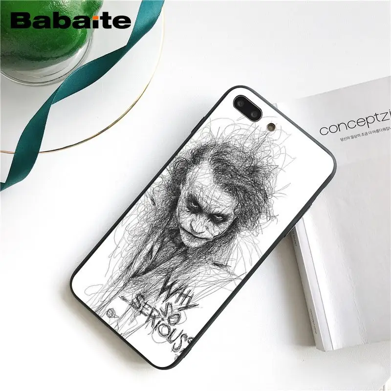 Babaite Смешной клоун, Бэтмен Джокер чехол для телефона чехол для iphone 11 Pro 11Pro Max 8 7 6 6S Plus X XS MAX 5 5S SE XR