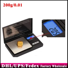 DHL/UPS/FedEx 50 шт./лот весы 200 г/0,01 г мини электронные весы карманные весы золотые ювелирные изделия с чеканкой цифровые весы CS