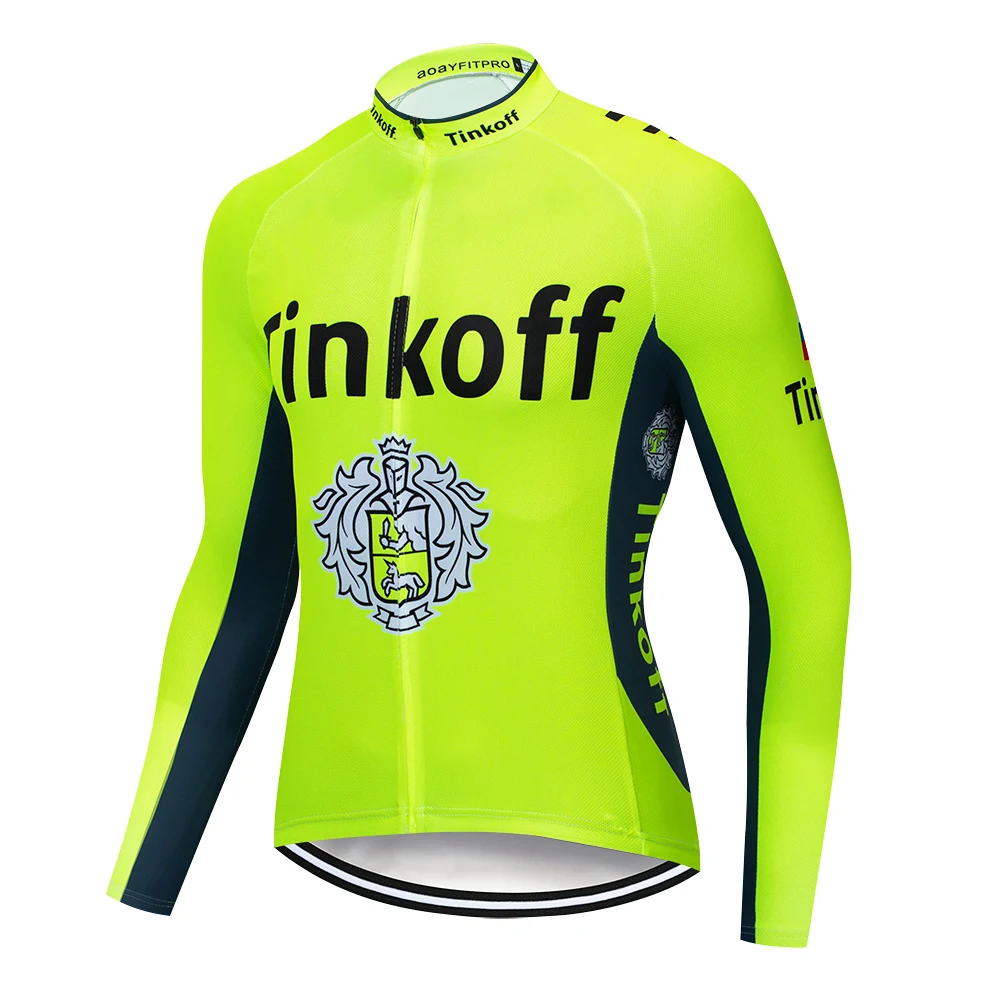 Tinkoff 2020 Pro team с длинным рукавом Велоспорт Джерси гоночный велосипед одежда MTB