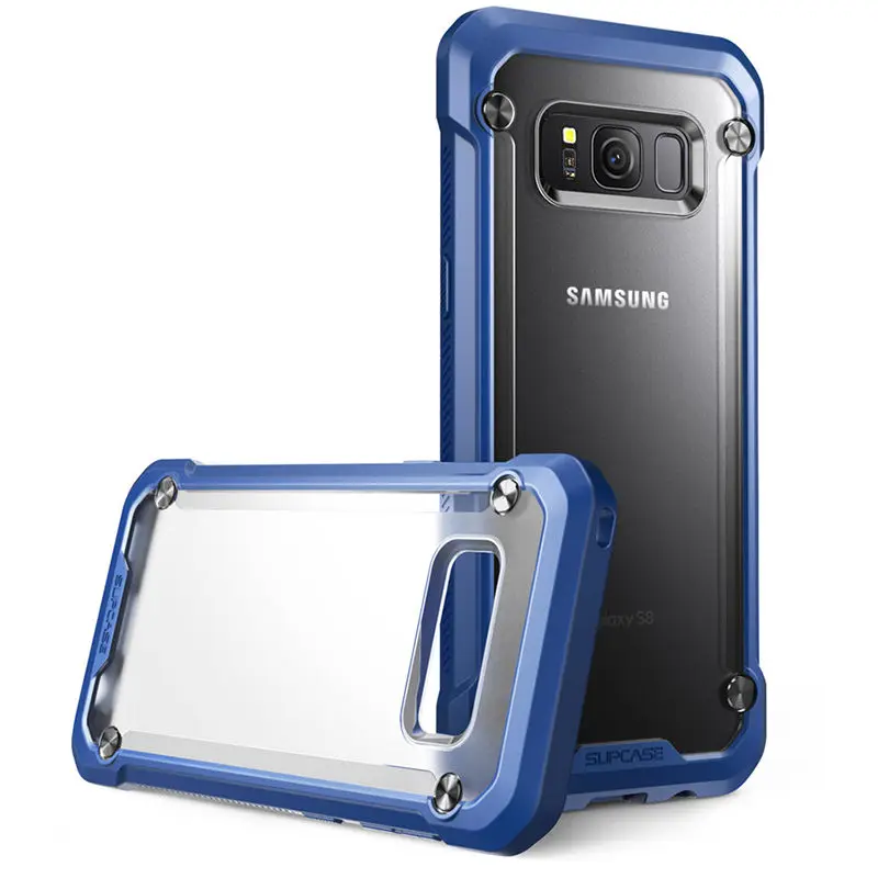 SUP чехол для samsung Galaxy S8, 5,8 дюймов, единорог, жук, серия UB, TPU+ PC, Премиум класс, гибридный защитный прозрачный чехол, задняя крышка - Цвет: Frost Clear  Blue