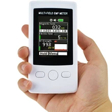 Электромагнитное излучение детектор мульти-поле EMF измеритель Гаусс 3-осевой Магнитный электрического поля RF прочность цифровой TM190