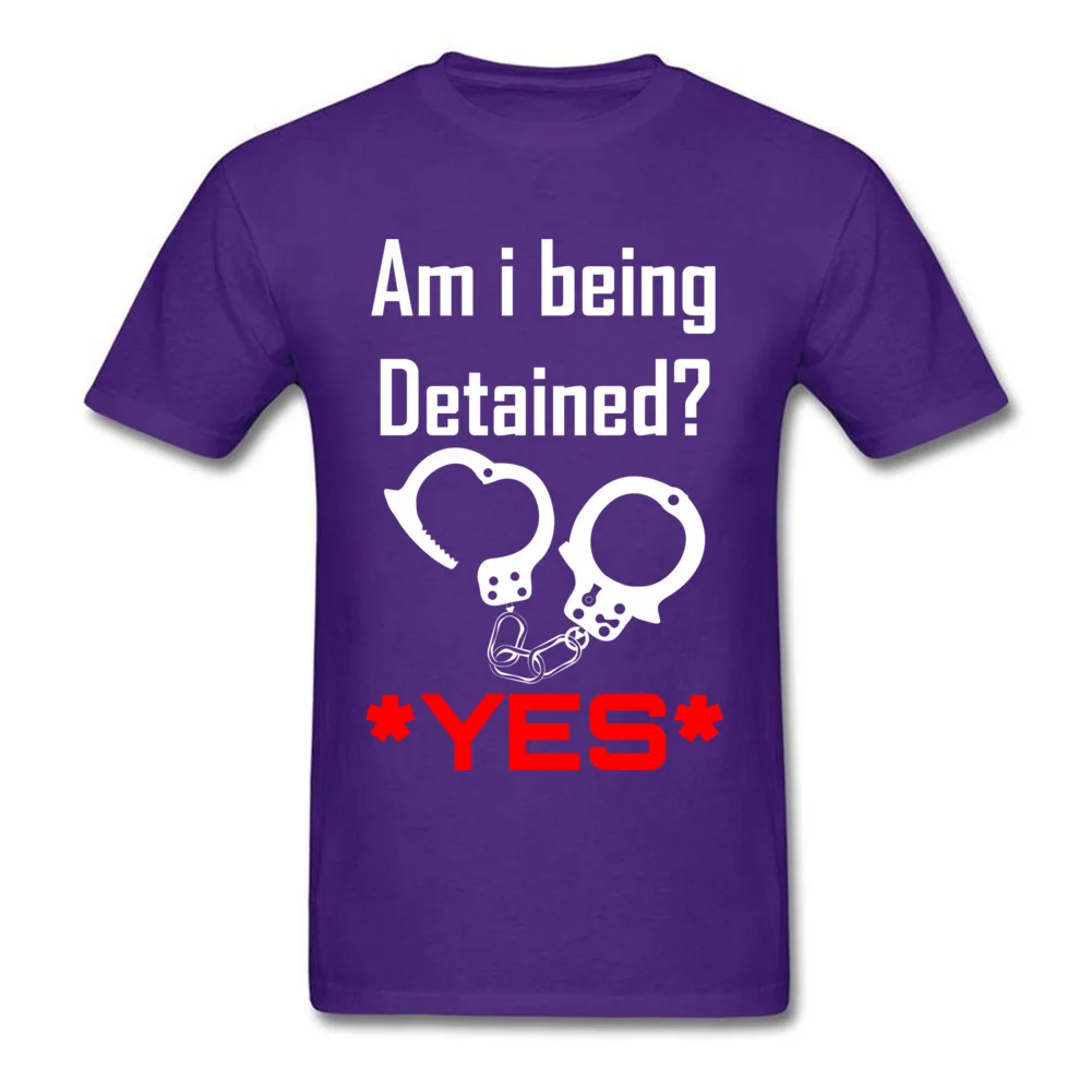 Detained Lovers Day 100% Cotton Round Collar Tops & Tees Short Sleeve Design Tops Tees Cute Customized T-Shirt Detained purple