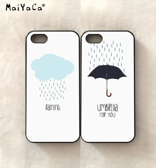 Raining and couple BFF best friends love pair silicone