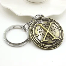 Marvel Comics X-Men Xavier’s School For Gifted Youngsters Letter Keychain Vintage Antique Bronze Gothic Cool Key Chains Ring Men