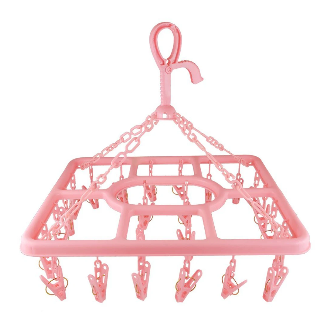 Clothes Hanger Multifunction Fortable 24 Clamps Underwear ...