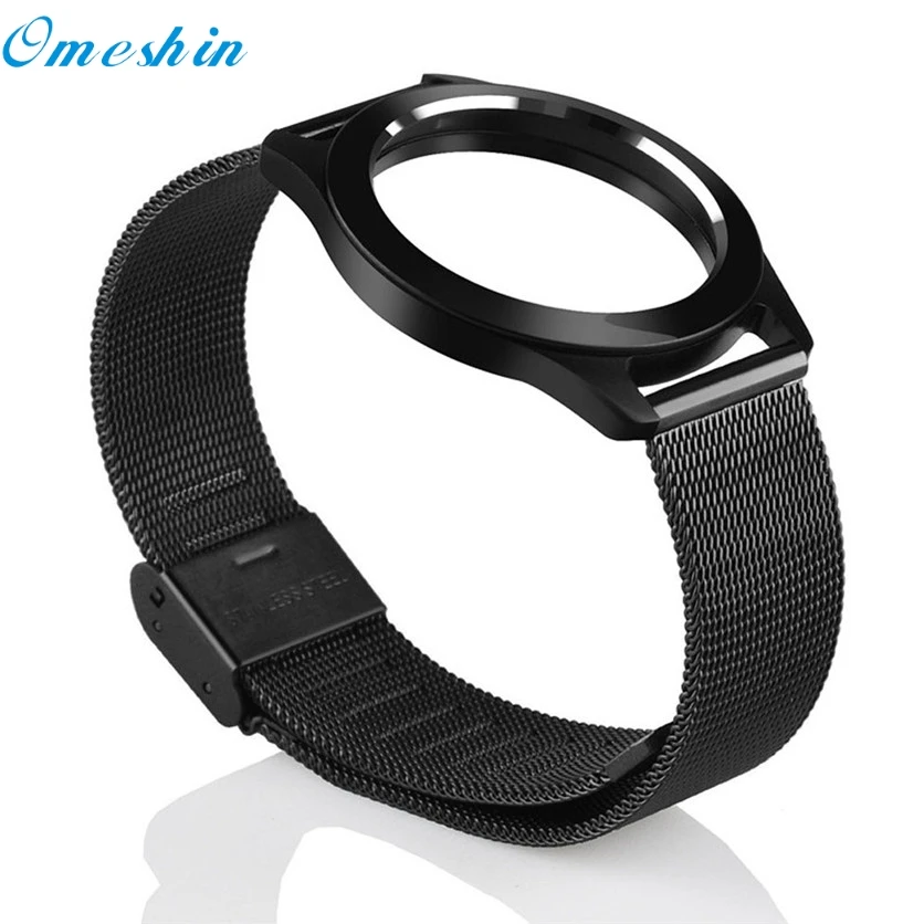

OMESHIN Factory Price Steel Wristband Strap Bracelet Sleep Fitness Monitor For Misfit Shine 2 June22 Drop Shipping