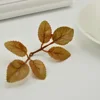 Artificial green leaves Rose Flower for garden diy wreath Christmas leaf Wedding Bridal bouquet decoration silk Foliage Craft ► Photo 2/6