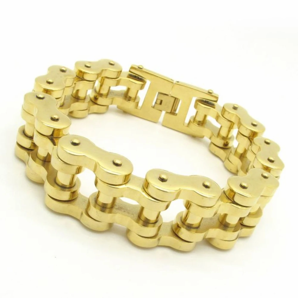Bracelet Men S Accessories 22mm Huge Heavy Motor Bike Chain Bracelet Men S Accessories 22mm Huge Heavy Motor Bike Chain Motorcycle Fashion Gold Jewelry In Link Bracelets From