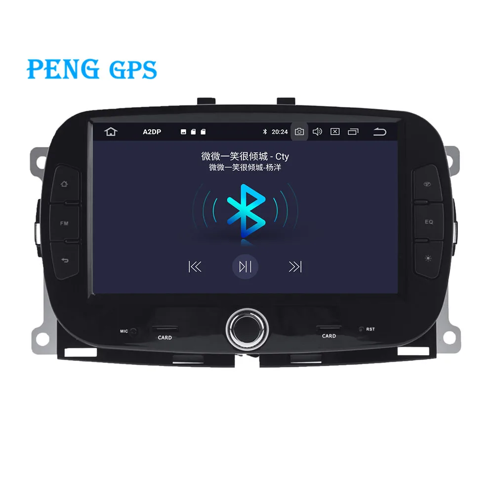 Excellent android9.0 4+64G Car gps multimedia DVD player for Fiat 500 2015 2016 2017 2018 Navigation auto stereo with wifi bluetooth radio 2