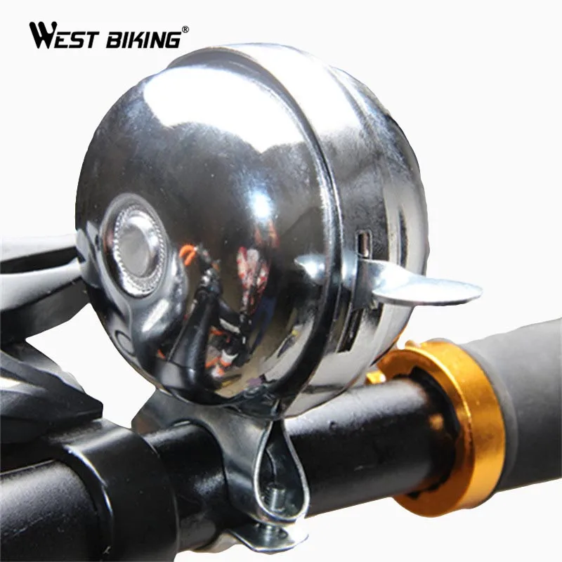 WEST BIKING Stainless Steel Bicycle Bell Cycling Horns Bike Handlebar