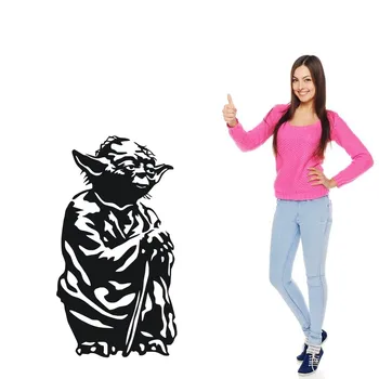 

Removable Home Decoratin Decal YODA STAR WARS NEW vinyl wall art sticker decal DIY home decor living room wall sticker D-47