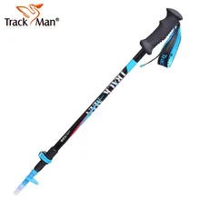 Алюминиевый сплав регулируемые 3 секции телескопическая альпеншток Пешие прогулки Стик Поход полюс-TM6712