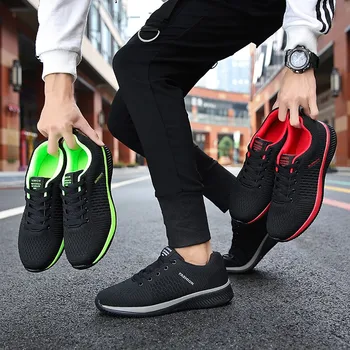 

Stylish Flying Woven Men Shoes Beathable Air Mesh Men Casual Shoes Slip on Summer Lightweight Sock Shoes Men Sneakers Plus Size