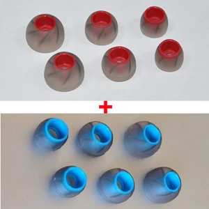 Nicehck 6 пар (12 шт.) L M S в ушные вкладыши Наушники спираль силиконовых вкладышей для KZ ED10 ED11 Универсальный Бесплатная доставка - изображение