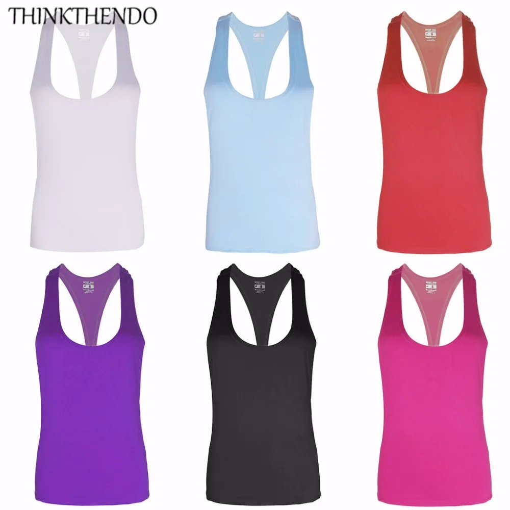 1Pc Women Fitness Sports Tank Top Seamless Blouse Stretch Vest GYM Workout Shirt UNS-OKLE