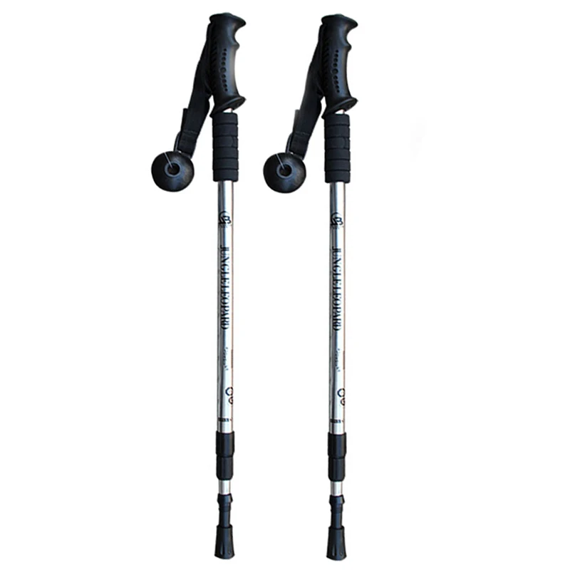 Pólos de Caminhada Lote Nordic Ajustável Trekking Telescópica Escandinavo Varas Anti Choque Caminhadas Vara 2 Pçs –