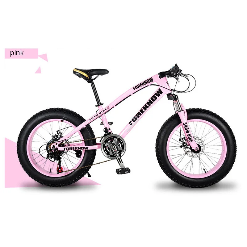 Perfect Snowy Mountain Bicycle 20 Inch 4.0 Tire Double Disc Brake Adult Variable Speed Off-Road Beach Bicycle 2