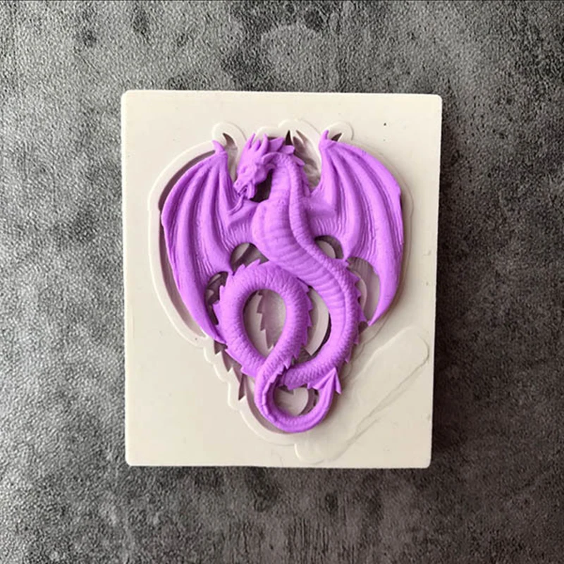 1pcs UV Resin Liquid Silicone Mold Animal Monsters Dragon Resin Molds For  DIY Pendant Charms Making Jewelry Finding Accessories
