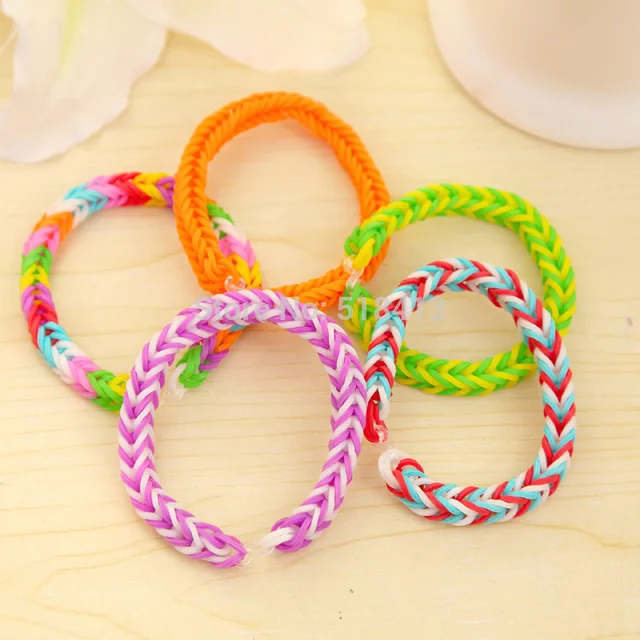 Diy Handmade toy Beaded Couples Weaving Personality Rubber Band Color Ms Girlfriends Hair Rope Multilayer Hand String Girl Toys 2